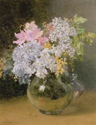 Frühlingsblumen in einer Vase